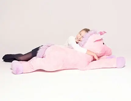 Large plush unicorns