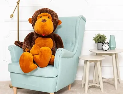 Large plush monkeys