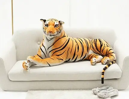 Large plush tigers